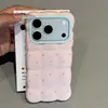 Funda de nube de lunares a pantalla completa adecuada para el teléfono Apple 18 Pro Max 17/15, estilo coreano simple con ventana grande para niñas