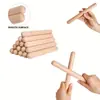 Instrumentos Musicales Orff/Materiales Didácticos de Música Infantil/Instrumentos de Percusión/Troncos de Madera/Palos/Baquetas Rítmicas 1 Par