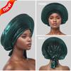 Nuevo Estilo Comercio Exterior Tradicional Africano Sudamericano Hombres Negros Suéter Gorro con Hilos Brillantes y Capucha en Capas de Color Sólido