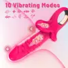 Vibrador telescópico totalmente automático com multifrequência e velocidade variável, à prova d'água, brinquedo sexual para massagem íntima feminina, disponível para dropshipping de peça única