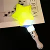 Baston Luminoso Forma de Estrella Estrella de Cinco Puntas Luz de Animación para Conciertos Prop de Atmósfera Prop de Espectáculo Luz de Mano