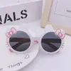 Gafas de sol para niños gatito gafas de sol para bebé pequeña Princesa lindo gato de dibujos animados protección solar gafas para foto de niña bebé