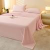 Sábanas de Cama Individual de Alta Densidad de Terciopelo de Leche, Color Sólido, Cómodas y Cálidas, Sábanas de Cama Individual y Doble para Dormitorio de Estudiantes, Manta, Manta para la Hora de Comer