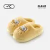 Pantuflas de algodón de Bob Esponja para mujer, otoño e invierno 2026, nuevas, lindas, para interior, del hogar, de pareja, peludas, antideslizantes