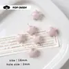 Colgante de niña colorido con cuentas sueltas de estrella de cerámica, hecho a mano, con agujero recto, joyería linda y divertida, pulsera DIY, regalo