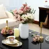 Ramo de Esquejes de Flores Falsas de Margarita Simulada Adornos de Decoración para el Hogar y el Dormitorio Accesorios para Fotografía Transfronteriza