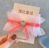 Lindo pasador para el cabello infantil estilo princesa, lazo para el cabello de visón estilo Chanel francés, pasador para el cabello de niña, tocado de corona