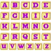 Nuevo Módulo de Letra Inicial Morada Chapada en Oro para Aspiradora Amazon Acero Inoxidable Pulsera DIY Italiana Nombre Personalizado