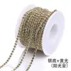 Venta Caliente Transfronteriza Cadena de Diamante para Electroforesis Cadena de Garra Encriptada Funda para Teléfono Móvil DIY Material de Diamante 3mm Fondo Colorido Cadena de Diamante para Electroforesis