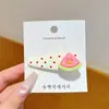 Presilha de Cabelo de Bolinhas com Frutas Doces para Mulheres 2026 Novo Estilo Presilha Lateral para Franja Presilha Fofa de Bico de Pato Acessório de Cabelo Pente