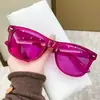 Gafas de Sol Cuadradas Tipo Clavo de Arroz 2026 Nueva Tendencia de Moda Europea Americana Gafas de Sol de Personalidad Color Caramelo Gafas de Sol Transfronterizas