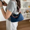 Bolsa de Mezclilla de Venta Caliente de Moda Transfronteriza, Bolsa Pequeña Tipo Cubo de Hielo, Bolso de Mano Nuevo de Nicho para Mujer, Bolso de Hombro, Bolso Cruzado
