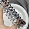 Elegante anillo de pelo de línea telefónica transparente de color claro para viento frío negro ins alto valor de color no daña el pelo cuerda para el pelo sin costuras