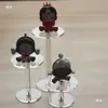 Suporte de Display Redondo Figura de Ação Transparente Stand de Caixa Surpresa Nendoroid Cosméticos Perfume Pequenos Itens Acrílico Joias Relógio Stand