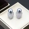 Oferta especial: Estilo Sencillo, Exquisitos Pendientes de Perla Incrustados con Diamantes Vintage para Mujer, Nuevo Diseño de Nicho de Lujo Ligero, Exquisitos, Modernos y Versátiles