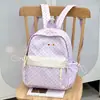 Mochila Xunting Cinza Nebuloso Estrela Estampa Completa para Meninas Mochila Fresca Estilo Japonês para Alunos do Ensino Fundamental II e Médio Mochila Casual para Viagem