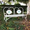 Piso de Patio de Hierro Decorativo Europeo Silla para Niños Soporte para Flores de Exterior Balcón Plegable Respaldo Banco Soporte para Macetas