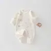 Ropa de Algodón Puro para Bebé con Mariposas 0-3 Meses Ropa de Monje para Recién Nacidos Clase A Monopatin para Todas las Estaciones Ropa Postparto para Bebé