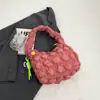 Bolsa Nuvem Plissada da Moda para Mulheres, Bolsa Casual Nicho Bolinho, Novo Estilo 2026 Bolsa Puff, Versão Coreana Bolsa de Ombro para Sobraco