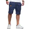 Transfronterizo 2026 Verano Hombres Europeos y Americanos Exteriores Elegantes Deportivos Casuales Pantalones Cortos Color Sólido Cordón Recto Pantalones Cortos Venta al por Mayor