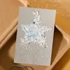 Fita Pet Cortada em Formato de Molho de Tomate Série Estrelada Branca Lisa Estilo Europeu Padrão Transparente Básico Base para Journaling DIY Colagem