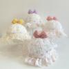 Sombrero de cuenca para bebé Benhui con lazo, sombrero de pescador fino para bebé niña de primavera y verano, lindo, súper lindo, sombrero de cuenca con protección solar
