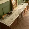 Aparador de Lujo Ligero Estilo Francés, Mantel de Mesa de Cuero, Lavable, Impermeable, Resistente al Aceite, Resistente al Calor, Mueble de TV, Alfombrilla para Zapatero de Entrada