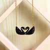 Moderna Cadena para Clavícula de Ganso y Pato Estilo Coreano para Mujer, Versátil y de Alta Gama, Exquisita y que No se Desvanece, Cadena de Amistad