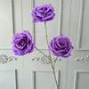 3 Rosas de Diamante Artificiais, Flores de Rosa Simuladas para Decoração de Casamento, Arranjo em Cascata de Rosas, Arte Floral e Arranjo de Flores