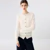 Suéter ligero y suave con capucha para mujer, de cachemira con trenzado, corte holgado para otoño e invierno