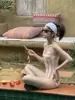 Nuevo Traje de Baño de Una Pieza Estilo Japonés de Alta Gama con Rayas, Espalda Descubierta, Chica Deportiva, Dopamina, Simple, Puro Deseo, para Vacaciones en Aguas Termales