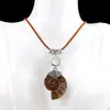 Moda Europea y Americana Creativo Piedra de Caracola Natural Aleación Incrustada Perla de Cristal Colgante Collar de Caracola Colorido Joyería