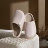 Pantuflas de Algodón Impermeables con Puntera de PU para Mujer, Hogar, con Terciopelo Plus, Engrosadas, Antideslizantes, Resistentes al Desgaste, de Interior, para Pareja, Algodón Cálido, Hombre