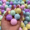 Bola Gashapon 32mm Ouro Prata Bola de Plástico Aberta Cinza Cor Sólida Cápsula Gashapon Bola de Sorteio Bola Redonda Oca