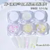 Celebridad de Internet Polvo de Diamante de Cristal de Sal Marina de Siete Colores Brillo para Uñas Venta al por Mayor Serie de Colores Soñadores Amarillo Rosa Blanco de Alta Energía Polvo de Azúcar