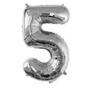 Versión Americana Cuerpo Delgado 32 pulgadas Número Globos de Papel de Aluminio Color Degradado Oro Plata Oro Rosa Globos Numéricos Venta al por Mayor