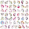 50 Adesivos de Unicórnio Desenho Animado Fofo Graffiti Adesivos Decorativos à Prova d'Água Compra Direta Transfronteiriça Adesivos para Planejador Amazon