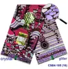 Estilo pequeños diamantes de imitación diseño DIY 6 yardas estampado batik juego de cera tela para ropa cera de cristal