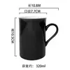 Taza Recta de Cerámica de Alta Calidad para Desayuno en Casa, Taza de Café para Oficina, Taza de Cerámica Creativa Nórdica