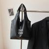 Bolsa Casual Grande Capacidade Feminina 2024 Nova Moda Bolsa de Ombro para o Trabalho Bolsa Escolar para Estudantes de Faculdade Bolsa Tote Saco Balde