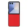 Adecuado para Samsung Galaxy Z Flip 7/ Funda para Teléfono Plegable con 20% de Descuento con Cubierta Trasera de Cuero con Patrón de Lichi 3/4/5/6