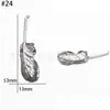 Venta al por mayor del fabricante Accesorios Hidráulicos de Acero Inoxidable Serie Pluma Colgantes Collares Pulseras Dijes Joyería DIY
