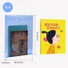 Bolsa de Arquivo Transparente A4 Personalizada, Bolsa de Arquivo com Corda Estéreo, Bolsa de Arquivo Simples para Organização de Escritório, Bolsa Impermeável para Documentos