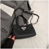 Bolsa de Mão de Alta Qualidade Feminina 2025 Nova Textura Popular Casual Moda Diagonal Kelly Bolsa Quadrada Pequena