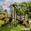 Nueva resbaladilla combinada grande para exteriores para niños serie bosque de jardín de infantes resbaladilla equipo de juego de doctor pequeño para exteriores