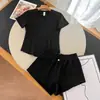Traje Deportivo para Mujer, Conjunto de 2 Piezas de Secado Rápido para Verano, Camiseta Anti-Exposición para Correr Maratón Yoga, Conjunto de Dos Piezas Casual para Fitness