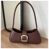 Bolsa Elegante Feminina 2023 Nova Chegada Bolsa de Axila para Mulheres Jovens Bolsa Baguete Pequena Fresca Moderna Combina com Tudo Bolsa Elegante Feminina