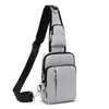 Bolso cruzado pequeño para hombro, bolso de pecho con cierre de cremallera FRID antirrobo, cepillado, unisex, impermeable, bolso cruzado de un solo hombro, bolso de pecho