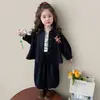 Conjunto Jeans da Moda para Meninas, Outono 2026 Novo Fashionável e Estiloso Conjunto de Duas Peças Longa Manga Outono para Bebê Menina