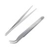 Pinzas para Uñas de Acero Inoxidable Codo Punta Recta Punta de Nariz Puntiaguda Clip Reparación de Teléfonos Móviles Gadgets DIY Hechos a Mano Venta al por Mayor